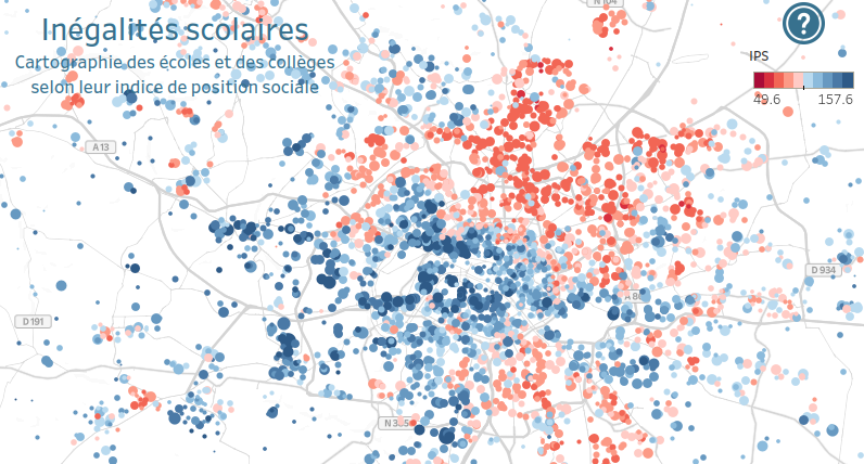 Cartographie des IPS Ile de France