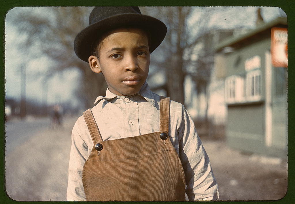 Enfant noir, Etats-Unis, année 30