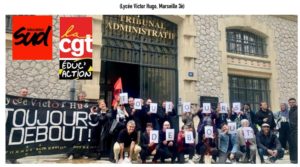 RÉPRESSION DANS L’ÉDUCATION NATIONALE :Victoire au tribunal administratif de Marseille pour Christine Gorce, Fred Salvy & Elias Sobhy !