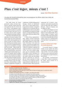 Plus c&rsquo;est léger mieux c&rsquo;est