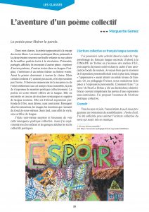 L&rsquo;aventure d&rsquo;un poème collectif