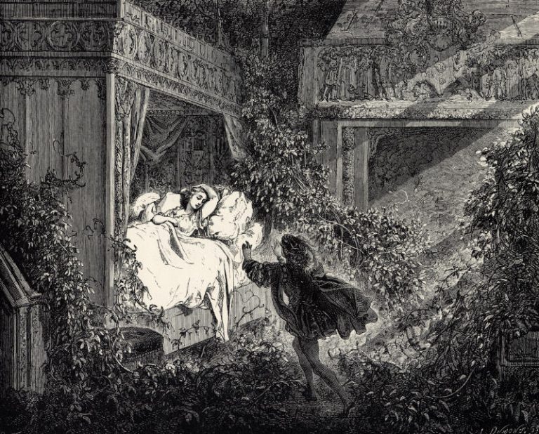 Belle au bois dormant gustave dorée