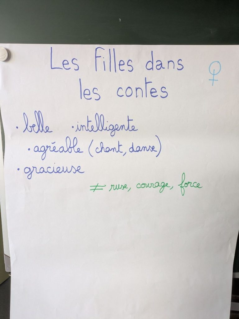 affiche portrait les filles dans les contes