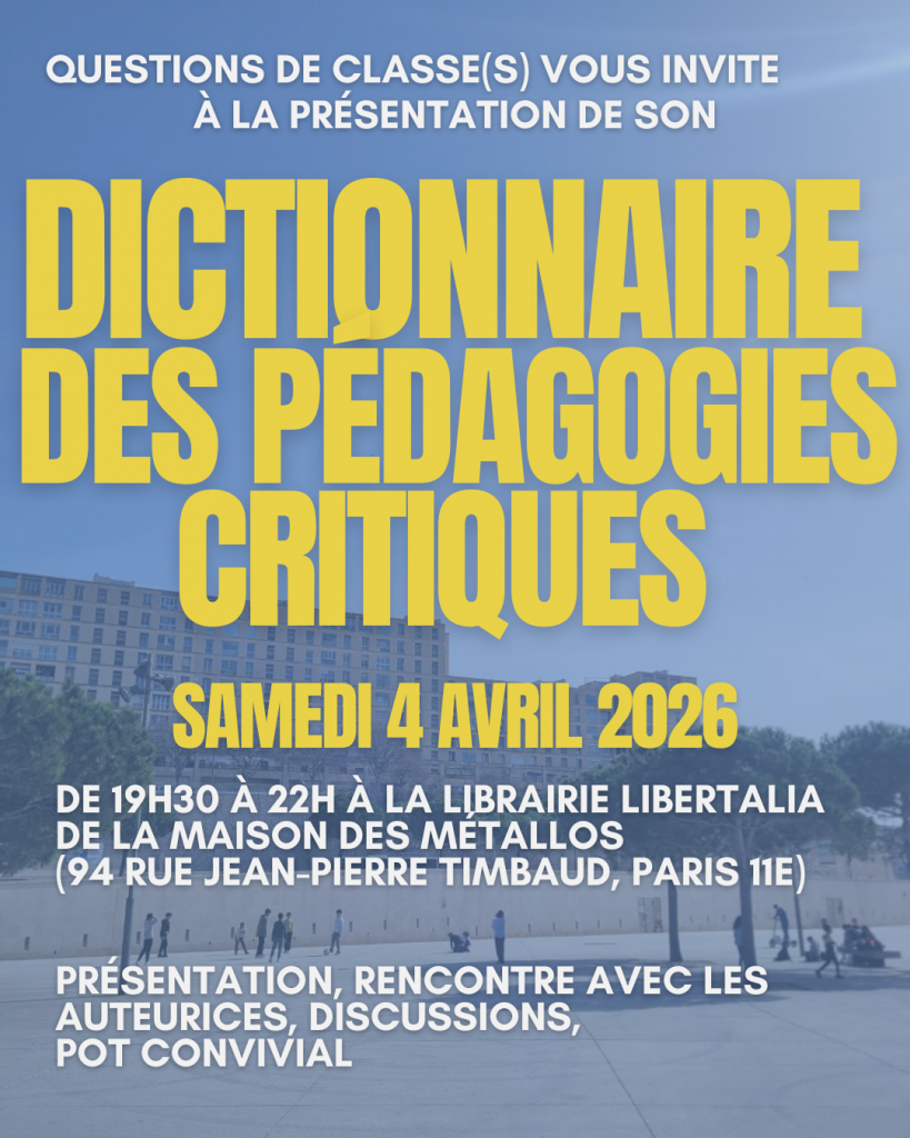 Présentation du dictionnaire des pédagogies critiques