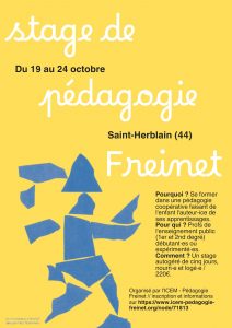 Stage de pédagogie Freinet